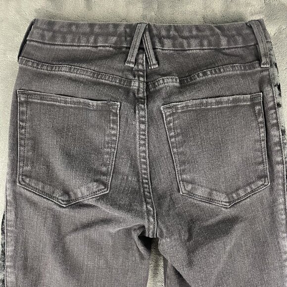 Good American Good Legs Jeans Womens 4/27 Black Skinny Ankle Stretch - Picture 4 of 10